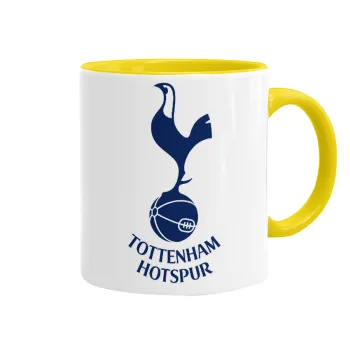 Tottenham Hotspur, Κούπα χρωματιστή κίτρινη, κεραμική, 330ml