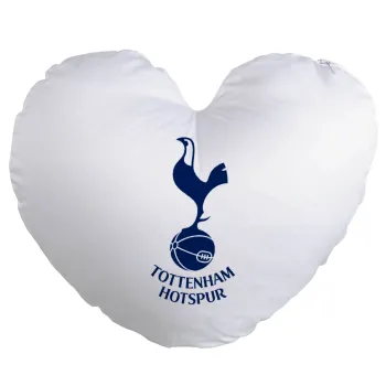 Tottenham Hotspur, Μαξιλάρι καναπέ καρδιά 40x40cm περιέχεται το  γέμισμα