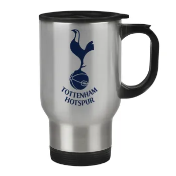 Tottenham Hotspur, Κούπα ταξιδιού ανοξείδωτη με καπάκι, διπλού τοιχώματος (θερμό) 450ml