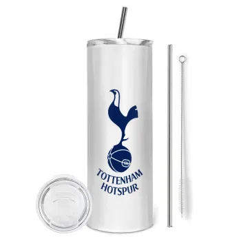 Tottenham Hotspur, Tumbler stainless steel 600ml, with metal straw & cleaning brush