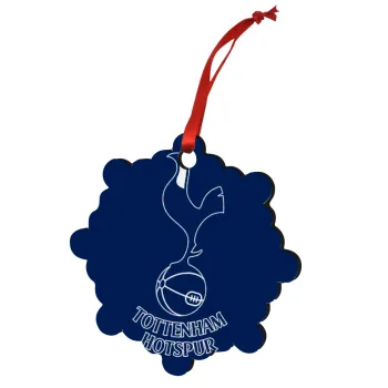 Tottenham Hotspur, Christmas ornament snowflake wooden 7.5cm