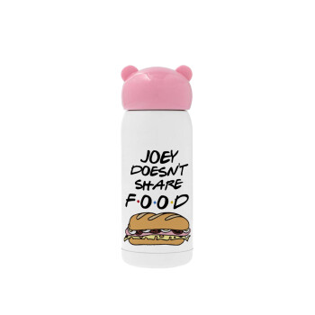 Joey Doesn't Share Food, Ροζ ανοξείδωτο παγούρι θερμό (Stainless steel), 320ml