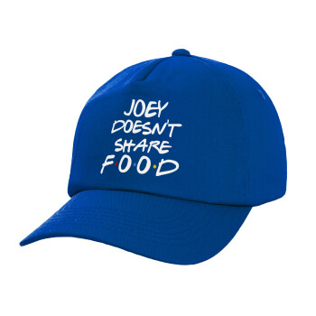 Joey Doesn't Share Food, Twill Children's Cap, ROYAL BLUE (100% COTTON, CHILDREN, UNISEX)
