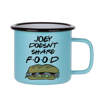 Joey Doesn't Share Food, Κούπα Μεταλλική εμαγιέ ΜΑΤ σιέλ 360ml