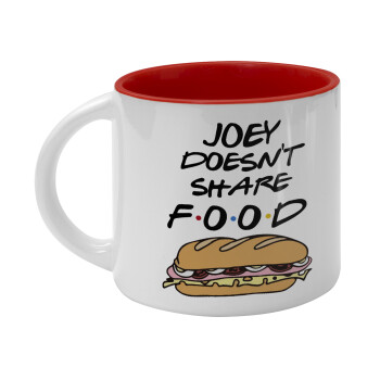Joey Doesn't Share Food, Κούπα κεραμική 400ml Λευκή/Κόκκινη
