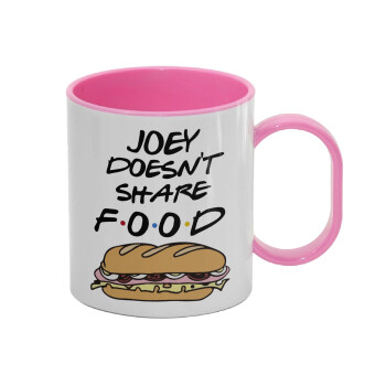 Joey Doesn't Share Food, Κούπα (πλαστική) (BPA-FREE) Polymer Ροζ για παιδιά, 330ml