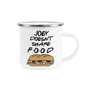 Joey Doesn't Share Food, Κούπα Μεταλλική εμαγιέ λευκη 360ml
