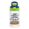 Παιδικό παγούρι θερμό, ανοξείδωτο, με καλαμάκι ασφαλείας, πράσινο/μπλε (350ml)