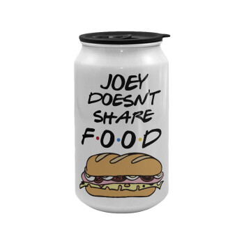 Joey Doesn't Share Food, Κούπα ταξιδιού μεταλλική με καπάκι (tin-can) 500ml