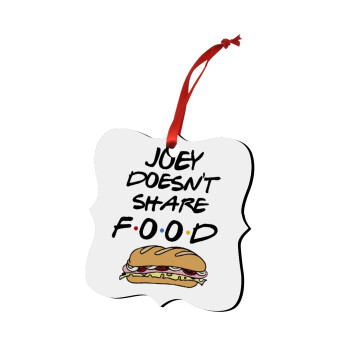 Joey Doesn't Share Food, Christmas ornament polygon wooden 7.5cm