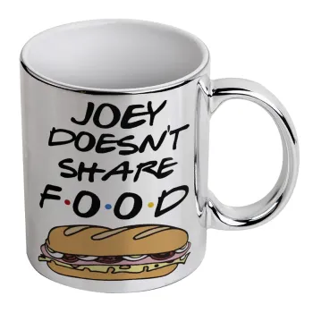 Joey Doesn't Share Food, Κούπα κεραμική, ασημένια καθρέπτης, 330ml