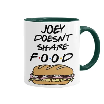 Joey Doesn't Share Food, Mug colored green, ceramic, 330ml