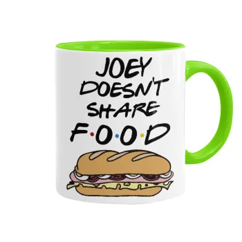 Joey Doesn't Share Food, Κούπα χρωματιστή βεραμάν, κεραμική, 330ml