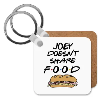 Joey Doesn't Share Food, Μπρελόκ Ξύλινο τετράγωνο MDF