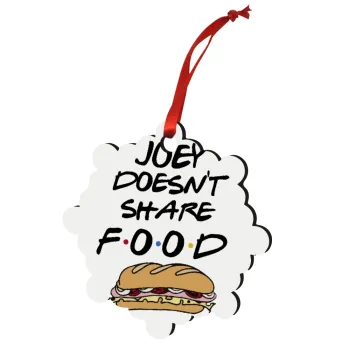 Joey Doesn't Share Food, Στολίδι Χριστουγεννιάτικο στολίδι snowflake ξύλινο 7.5cm