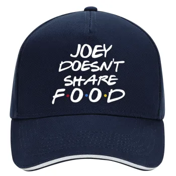 Joey Doesn't Share Food, DRILL Καπέλο Ενηλίκων Ultimate ΜΠΛΕ/ΛΕΥΚΟ, (100% ΒΑΜΒΑΚΕΡΟ, ΕΝΗΛΙΚΩΝ, UNISEX, ONE SIZE)