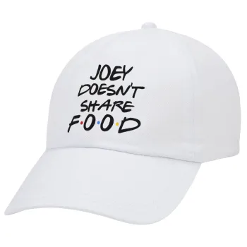 Joey Doesn't Share Food, Καπέλο Ενηλίκων Baseball Λευκό 5-φύλλο (POLYESTER, ΕΝΗΛΙΚΩΝ, UNISEX, ONE SIZE)