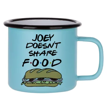 Joey Doesn't Share Food, Κούπα Μεταλλική εμαγιέ ΜΑΤ σιέλ 360ml