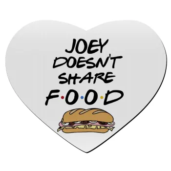 Joey Doesn't Share Food, Mousepad heart 23x20cm