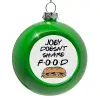 Green Christmas tree ornament bauble 8cm