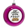 Purple Christmas tree ornament bauble 8cm