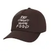 Adult Baseball Cap, 100% Cotton, Chocolate (COTTON, ADULT, UNISEX, ONE SIZE)