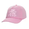 Adult Baseball Cap, 100% Cotton, PINK (COTTON, ADULT, UNISEX, ONE SIZE)
