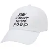 Adult Baseball Cap White 5-panel (POLYESTER, ADULT, UNISEX, ONE SIZE)