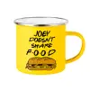 Yellow Enamel Metallic Cup 360ml