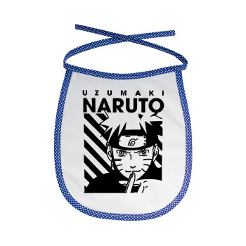 Naruto uzumaki, Σαλιάρα μωρού αλέκιαστη με κορδόνι Μπλε