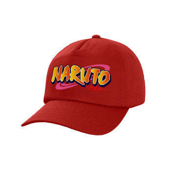 Naruto uzumaki, Καπέλο Baseball, 100% Βαμβακερό, Low profile, Κόκκινο