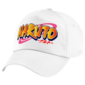 Naruto uzumaki, 5-Panel Cap White, 100% Cotton (Twill), (UNISEX, ONE SIZE)