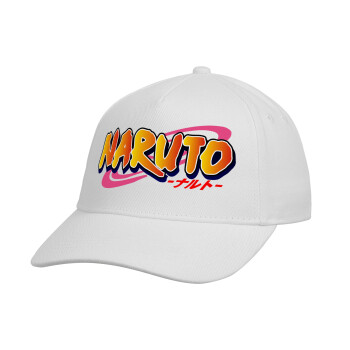 Naruto uzumaki, Καπέλο παιδικό Baseball, 100% Βαμβακερό, Λευκό