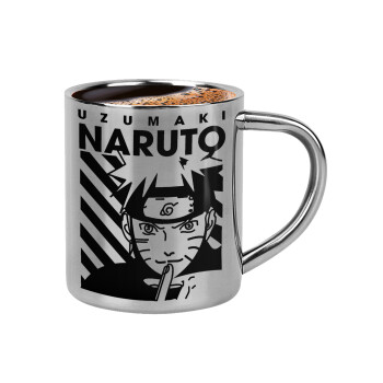 Naruto uzumaki, Double-wall metal cup for espresso (220ml)