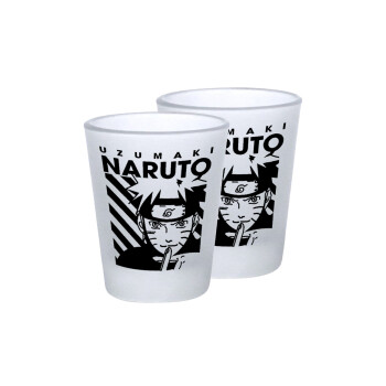 Naruto uzumaki, Σφηνοπότηρα γυάλινα 45ml του πάγου (2 τεμάχια)