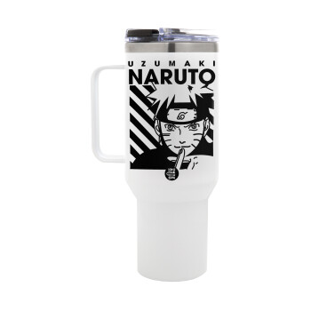 Naruto uzumaki, Mega Stainless steel Tumbler with lid, double wall 1,2L