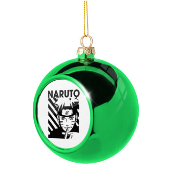 Naruto uzumaki, Χριστουγεννιάτικη μπάλα δένδρου Πράσινη 8cm