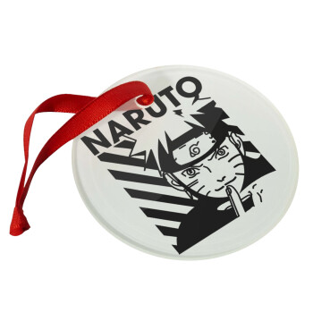 Naruto uzumaki, Χριστουγεννιάτικο στολίδι γυάλινο 9cm