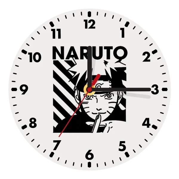Naruto uzumaki — Ρολόι τοίχου ξύλινο (20cm)