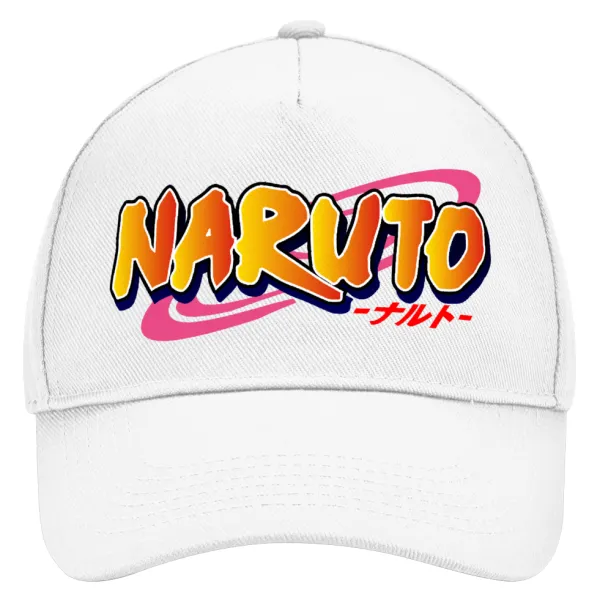 Naruto uzumaki — Adult Baseball Cap, Drill, White (100% COTTON, ADULT, UNISEX, ONE SIZE)