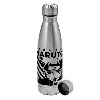 Naruto uzumaki, Metallic water bottle, stainless steel, 750ml