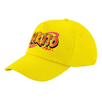 Naruto uzumaki, Καπέλο παιδικό Baseball, 100% Βαμβακερό Twill, Κίτρινο (ΒΑΜΒΑΚΕΡΟ, ΠΑΙΔΙΚΟ, UNISEX, ONE SIZE)