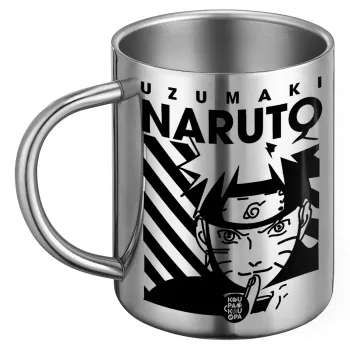 Naruto uzumaki, Ανοξείδωτη Μεταλλική Κούπα 450ml - Διπλού Τοιχώματος