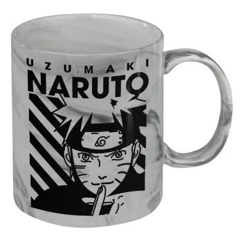 Naruto uzumaki, Mug ceramic marble style, 330ml