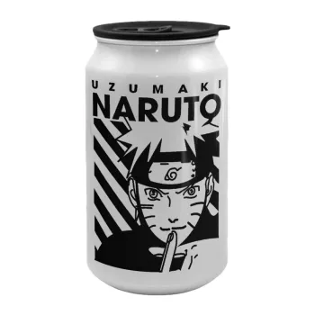 Naruto uzumaki, Κούπα ταξιδιού μεταλλική με καπάκι (tin-can) 500ml