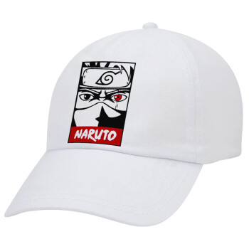 Naruto anime, Καπέλο Ενηλίκων Baseball Λευκό 5-φύλλο (POLYESTER, ΕΝΗΛΙΚΩΝ, UNISEX, ONE SIZE)