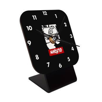 Naruto anime, Quartz Wooden table clock with hands (10cm)