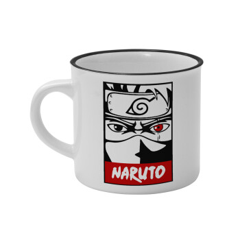 Naruto anime, Κούπα κεραμική vintage Λευκή/Μαύρη 230ml