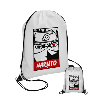 Naruto anime, Τσάντα πουγκί με μαύρα κορδόνια (1 τεμάχιο)