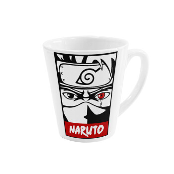 Naruto anime, Κούπα κωνική Latte Λευκή, κεραμική, 300ml